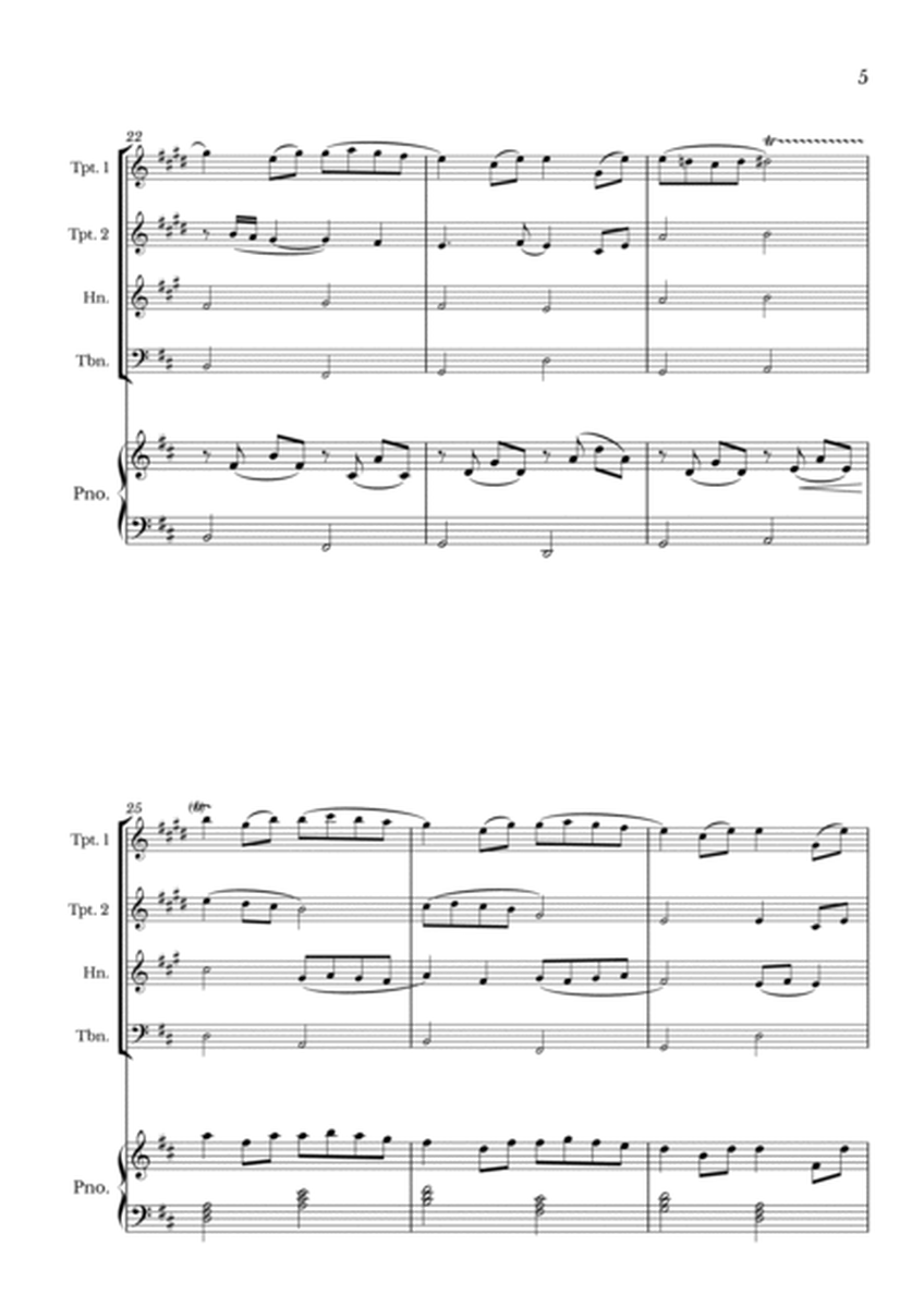 Canon in D for Brass Quartet and Piano image number null