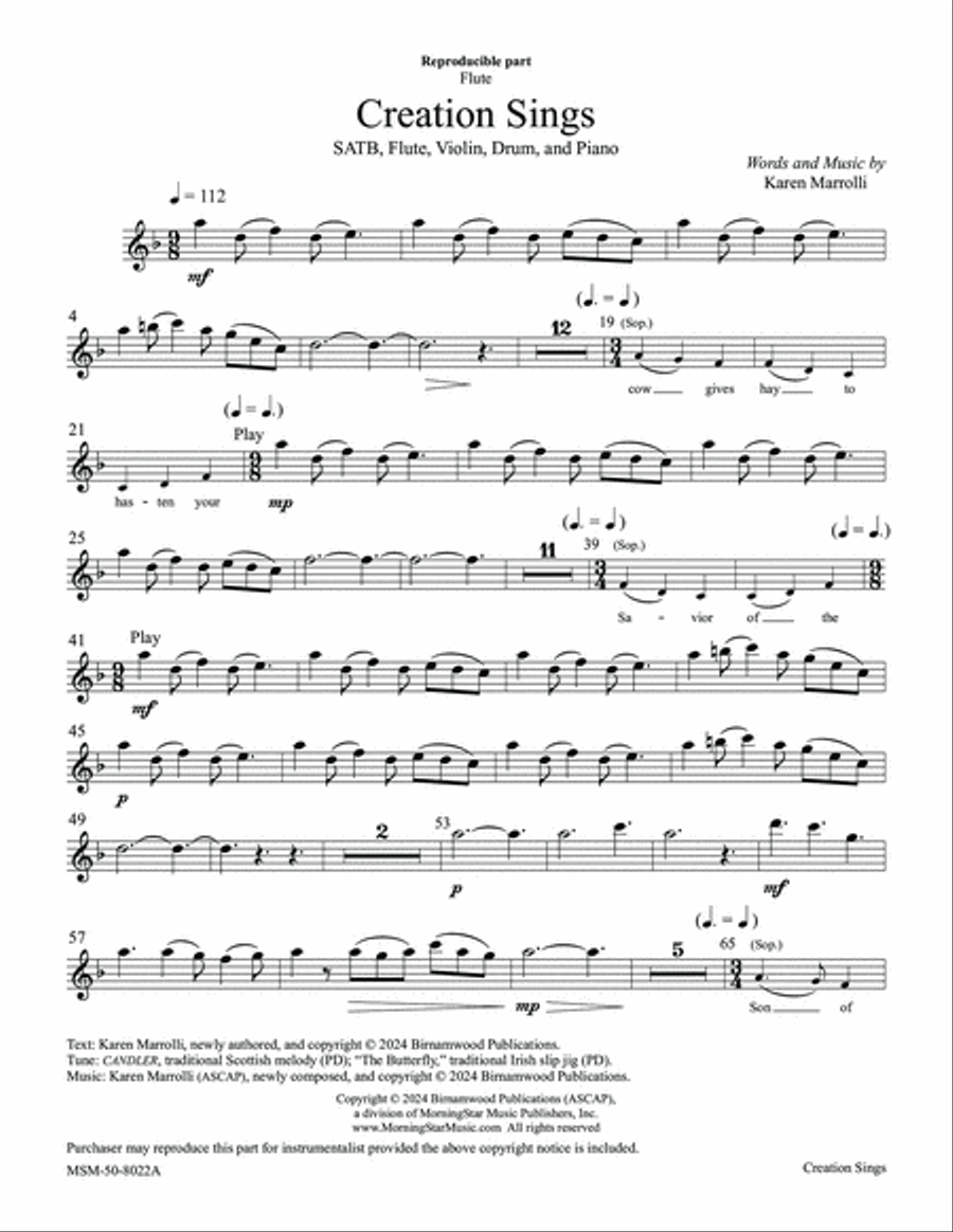 Creation Sings Creation Sings Choir scores gallery preview page 2