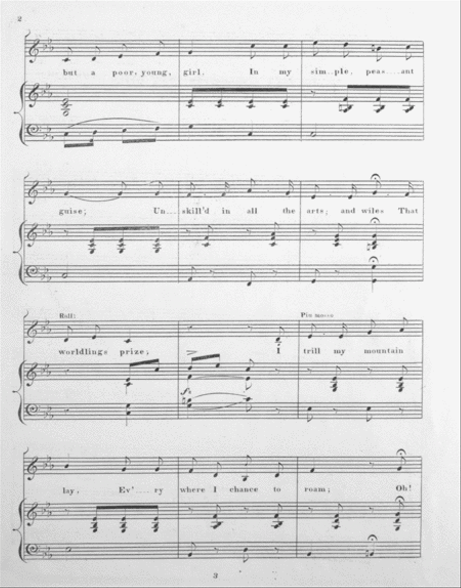 I've Left the Snow-Clad Hills Voice scores gallery preview page 3