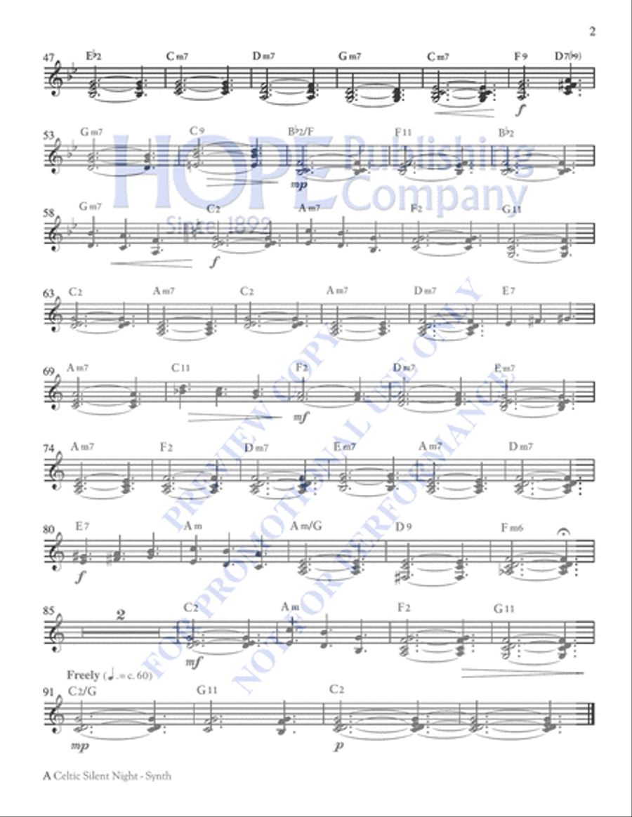 A Celtic Silent Night A Celtic Silent Night Choir scores gallery preview page 9