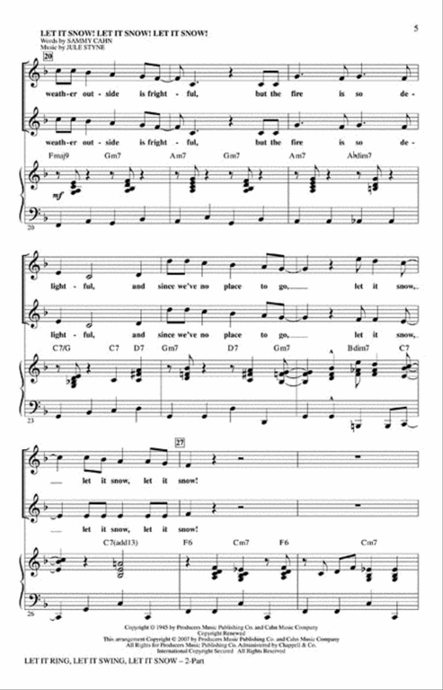 Let It Ring, Let It Swing, Let It Snow 2-Part scores gallery preview page 2