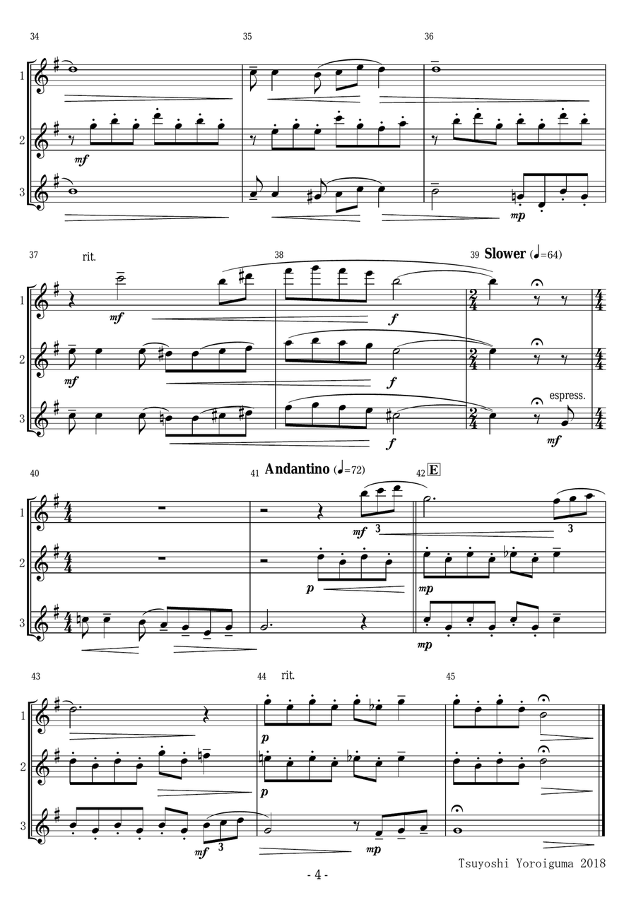 I Need To Be In Love Woodwind Trio scores gallery preview page 4