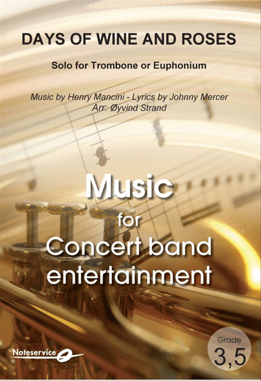 Days of Wine and Roses Days of Wine and Roses Concert Band scores gallery preview page 1