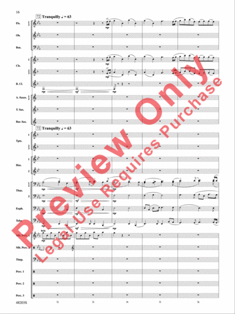 The Summoning The Summoning Concert Band scores gallery preview page 17