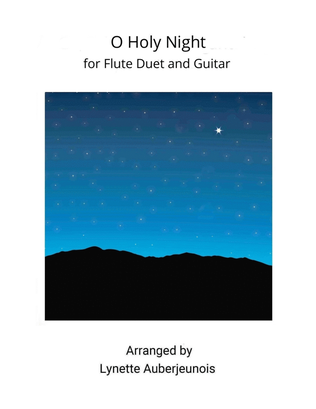 O Holy Night - Flute Duet with Guitar Chords