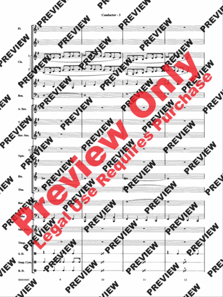Clarinet Boogie Concert Band scores gallery preview page 5