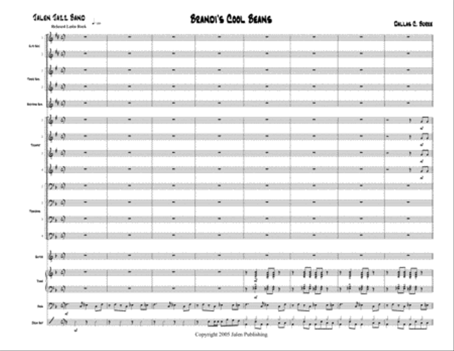 Brandi's Cool Beans Jazz Ensemble scores gallery preview page 2