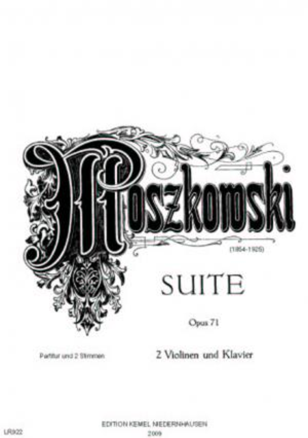 Suite : pour 2 violons et piano, opus 71