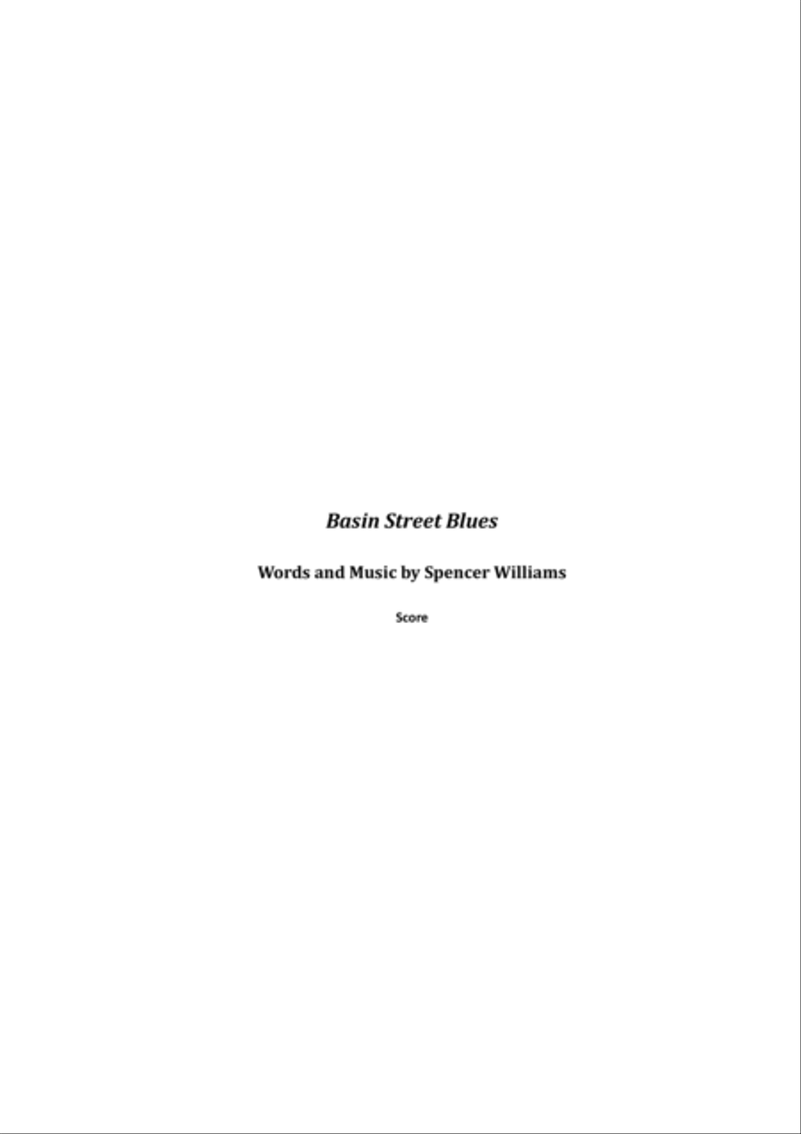 Basin Street Blues Cello scores gallery preview page 1