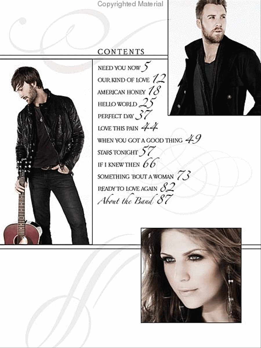 Lady Antebellum - Need You Now Piano, Vocal, Guitar scores gallery preview page 2