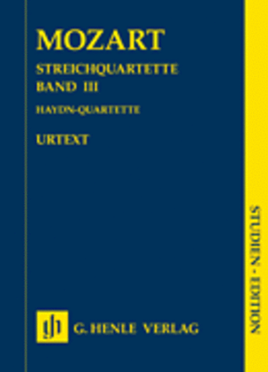Book cover for String Quartets, Volume III