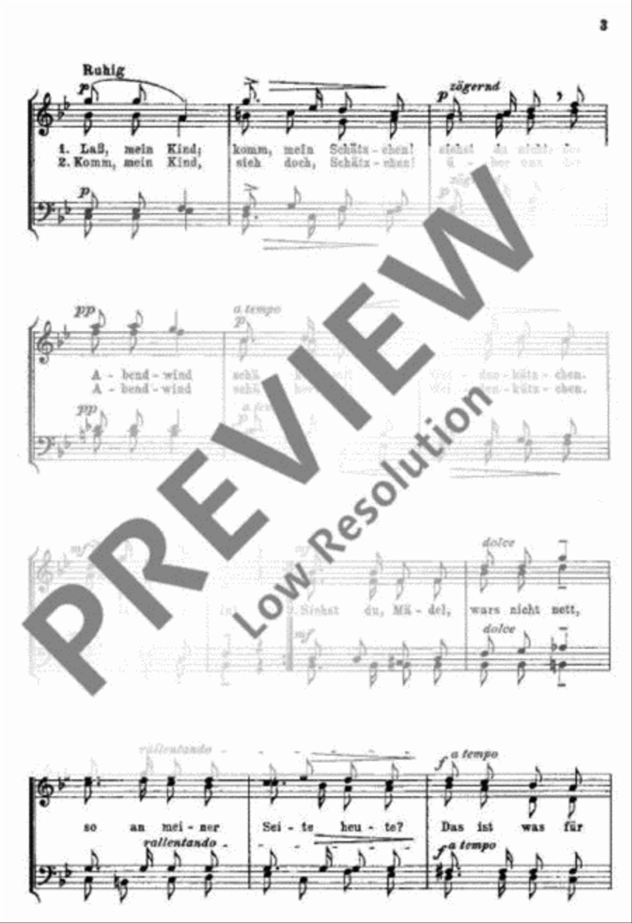 Drei Männerchöre Men's Choir scores gallery preview page 4