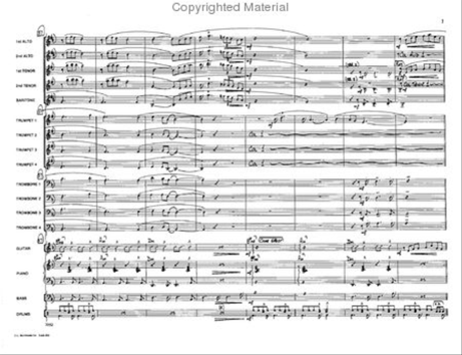 Alien Jazz Ensemble scores gallery preview page 8