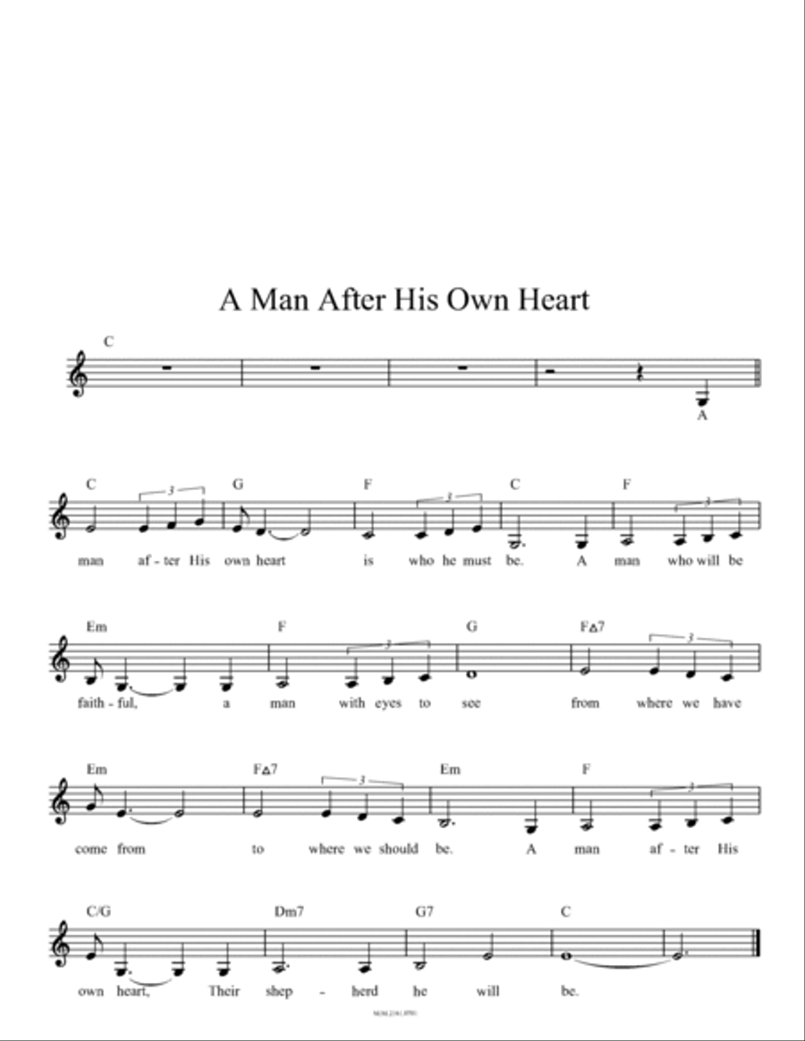 A Man After His Own Heart (Samuel the Prophet) from 