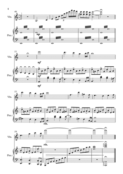 Danza Andante - Short Pieces for Violin and Piano image number null