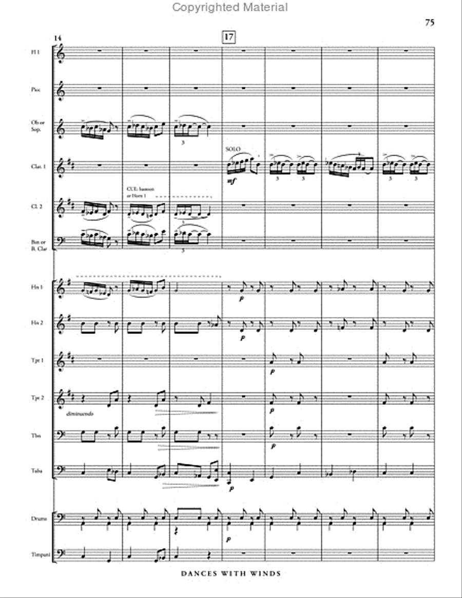 Dances with Winds Concert Band scores gallery preview page 81