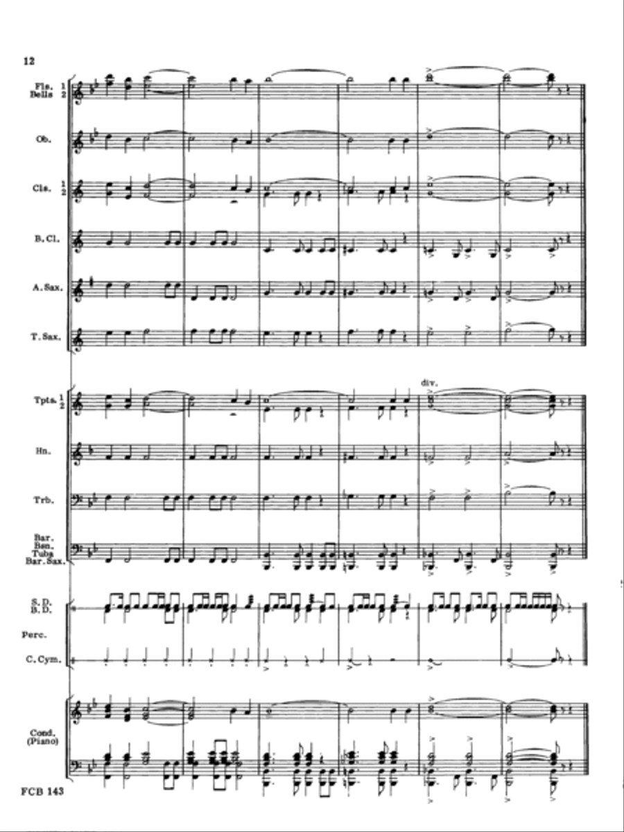 Olympic Spirit Olympic Spirit Concert Band scores gallery preview page 12