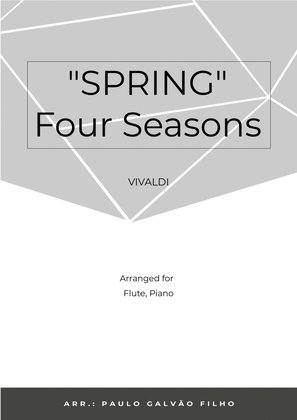 Book cover for SPRING - FOUR SEASONS - FLUTE & PIANO
