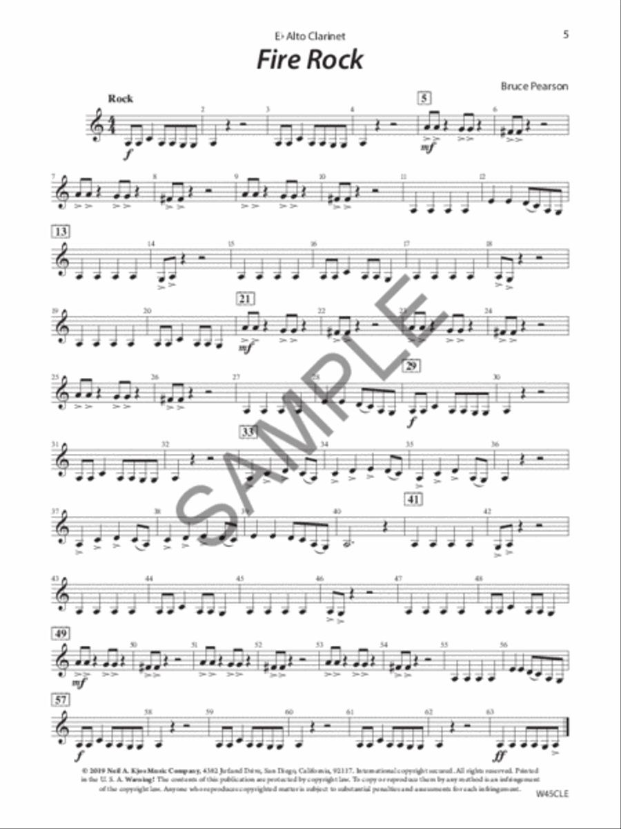 Tradition Of Excellence: Concert Time, Eb Alto Clarinet Concert Band Methods scores gallery preview page 2