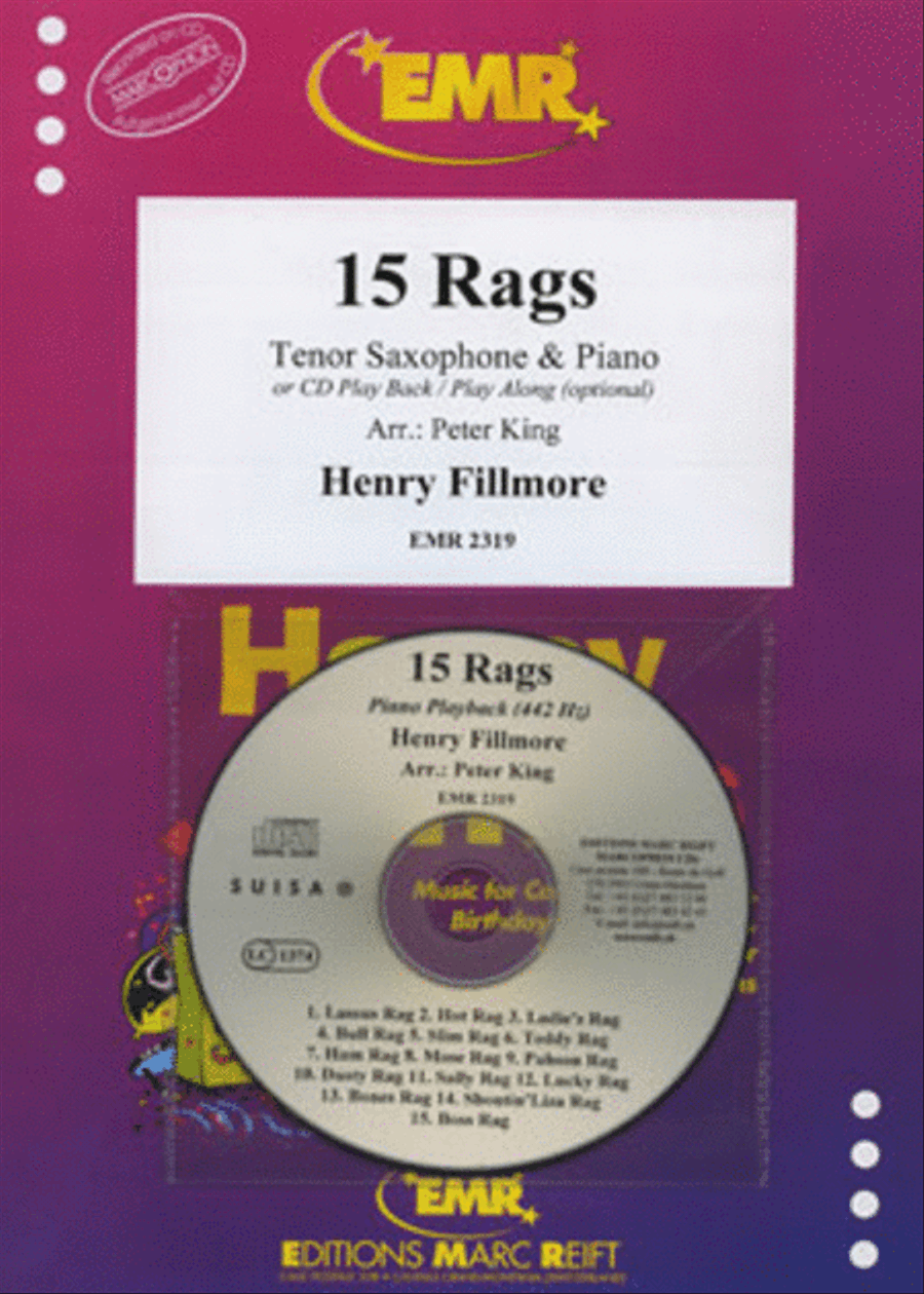 15 Rags Tenor Saxophone scores gallery preview page 1