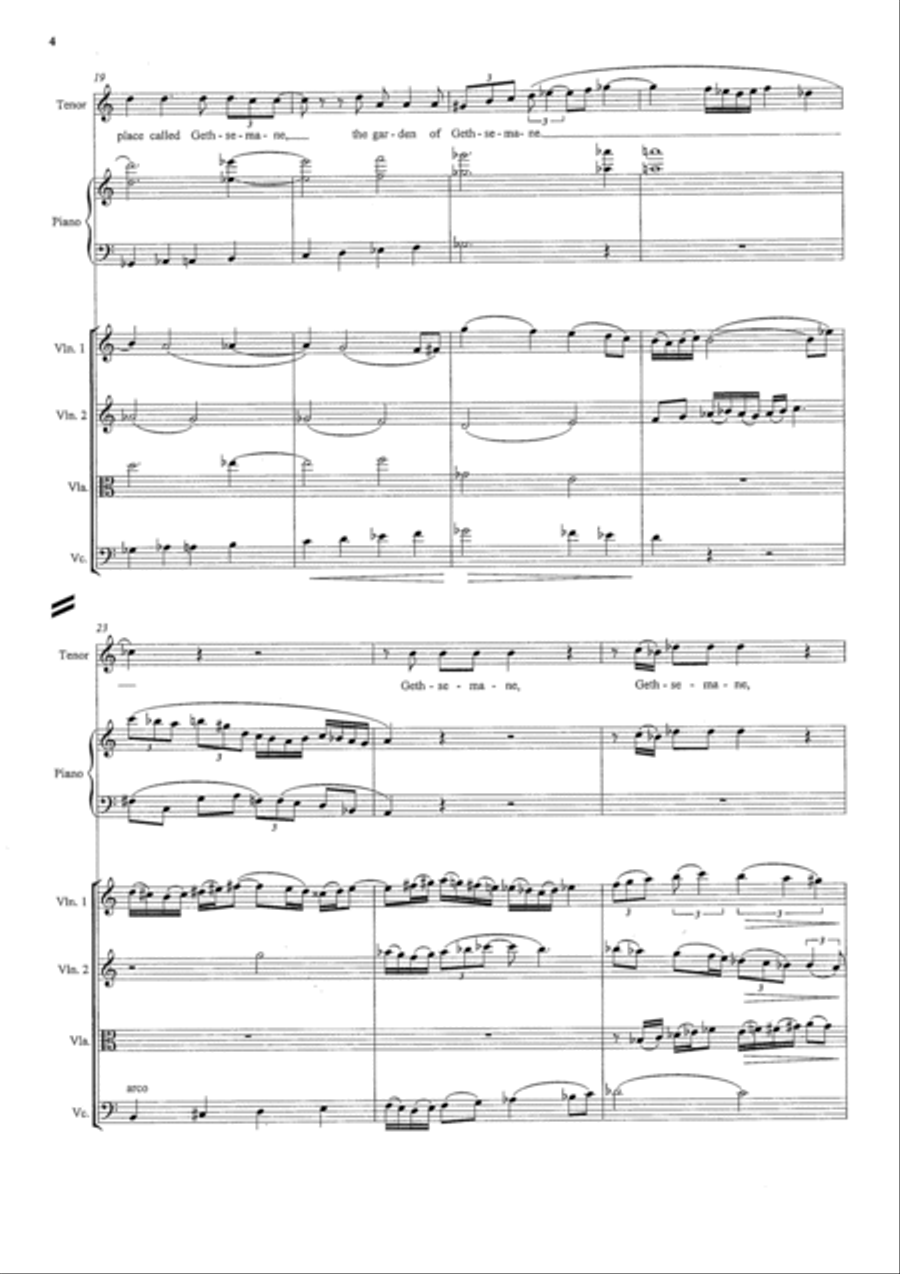 Gethsemane Cello scores gallery preview page 4
