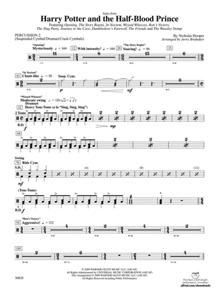 Harry Potter and the Half-Blood Prince, Suite from: 2nd Percussion