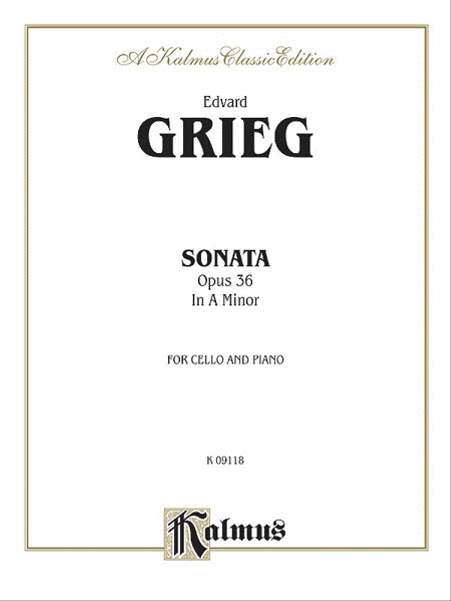 Cello Sonata in A Minor, Op. 36 Small Ensemble scores gallery preview page 1