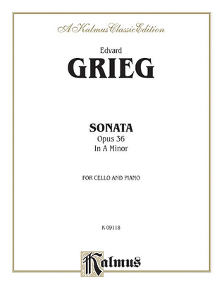 Book cover for Cello Sonata in A Minor, Op. 36