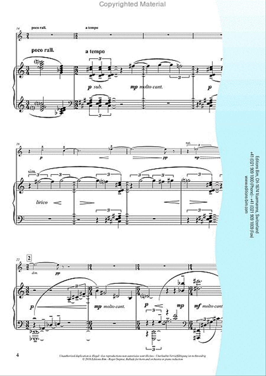 Ballade Piano scores gallery preview page 3