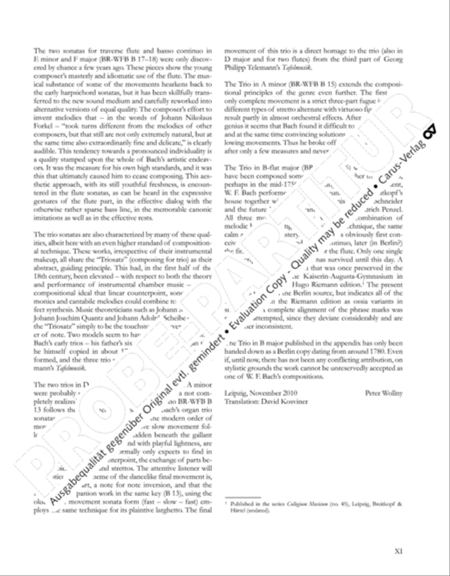 Gesamtausgabe Band 3 (Kammermusik: Duette, Solo- und Triosonaten) Score scores gallery preview page 12