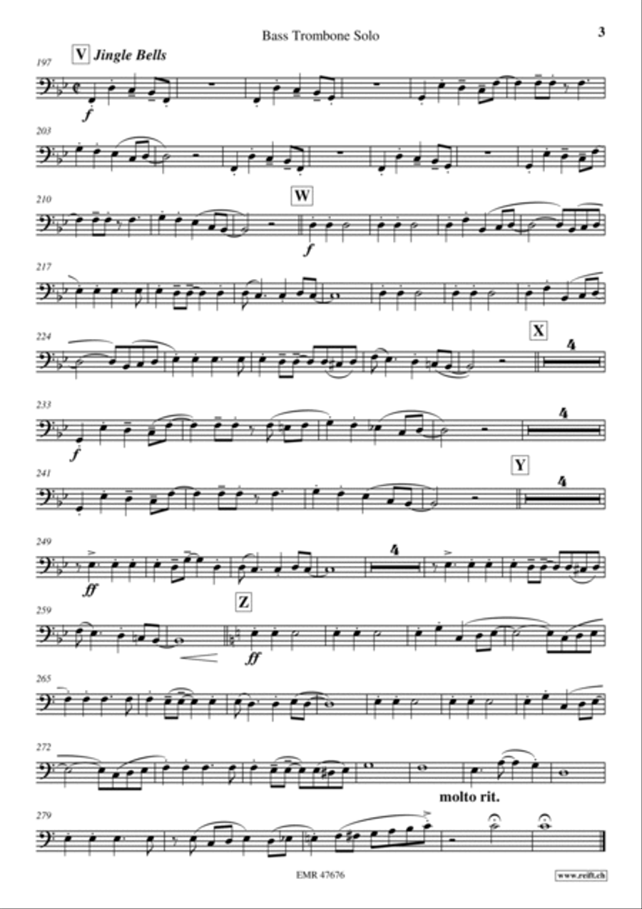 Christmas Medley Trombone scores gallery preview page 4