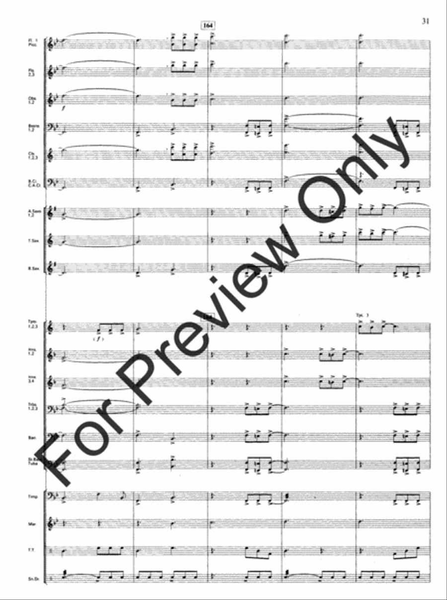 Emmanuel Variants Concert Band scores gallery preview page 33