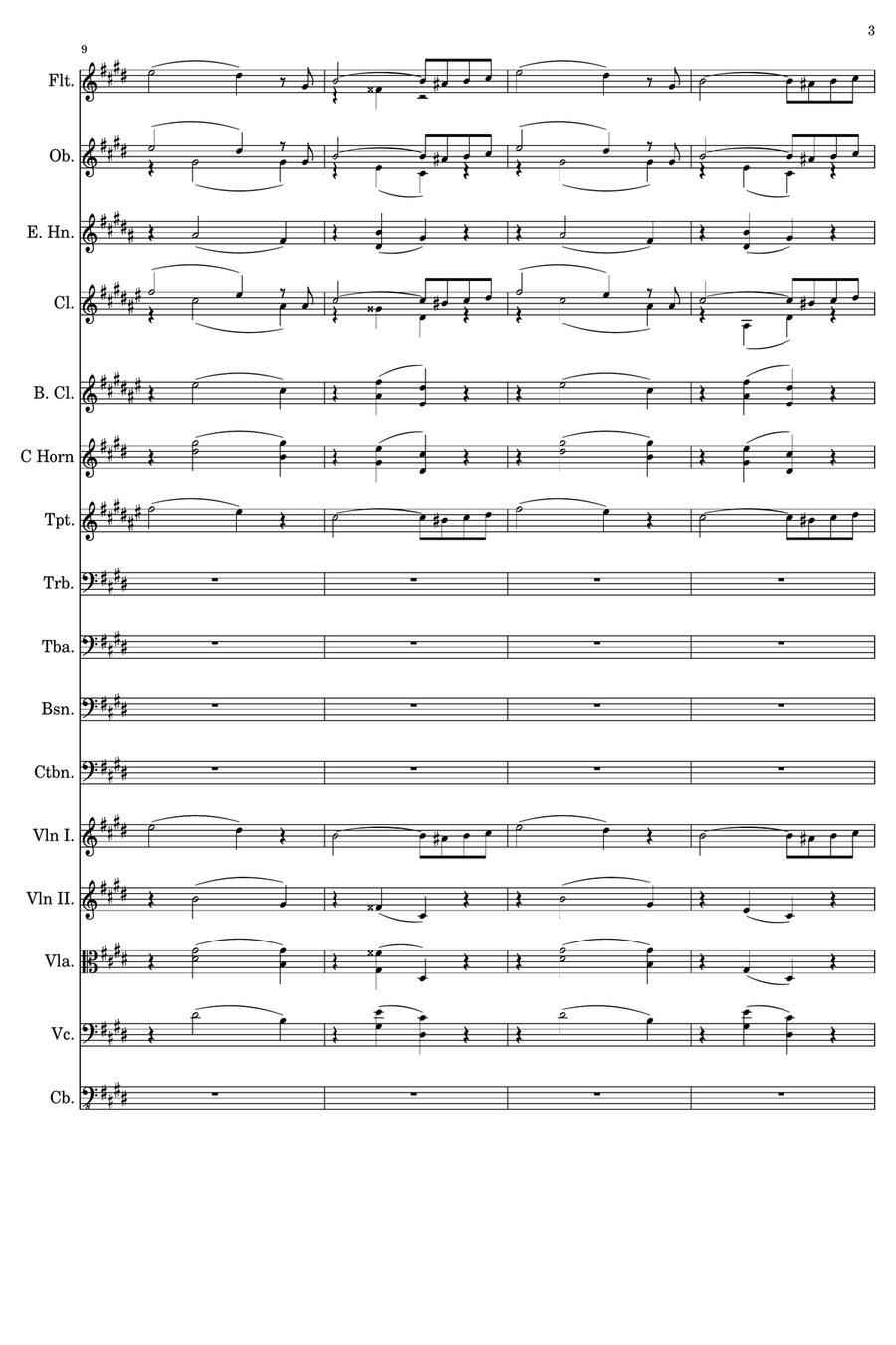 Consolation No.1 in E Major - Score Only Chamber Orchestra scores gallery preview page 3