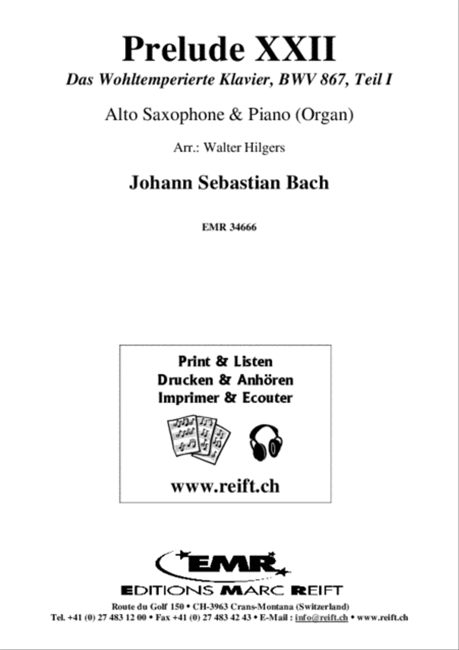 Prelude XXII Alto Saxophone scores gallery preview page 2