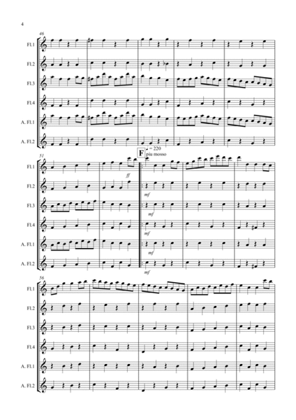 Sailor's Hornpipe for Flute Quartet image number null