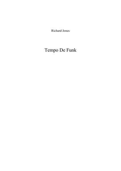 Tempo De Funk (for brass band) image number null