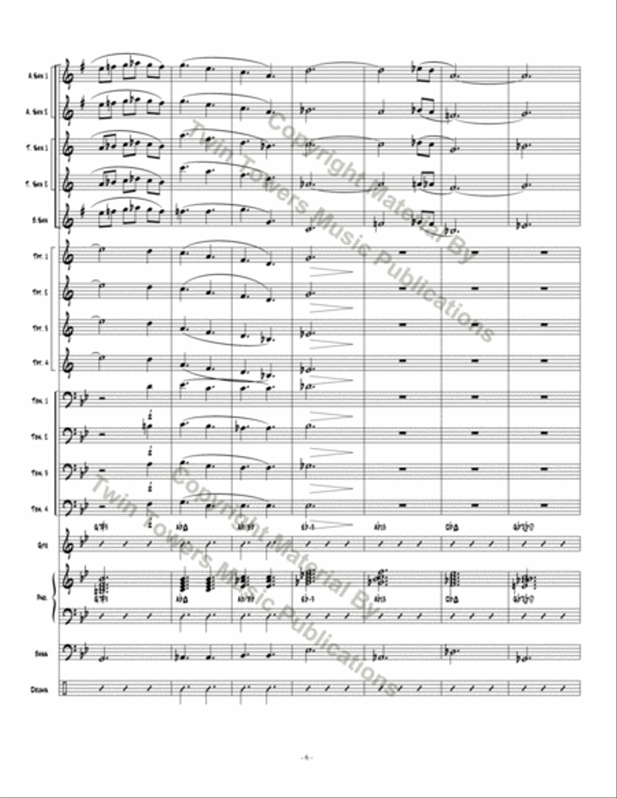 Pthalo Blue Jazz Ensemble scores gallery preview page 7