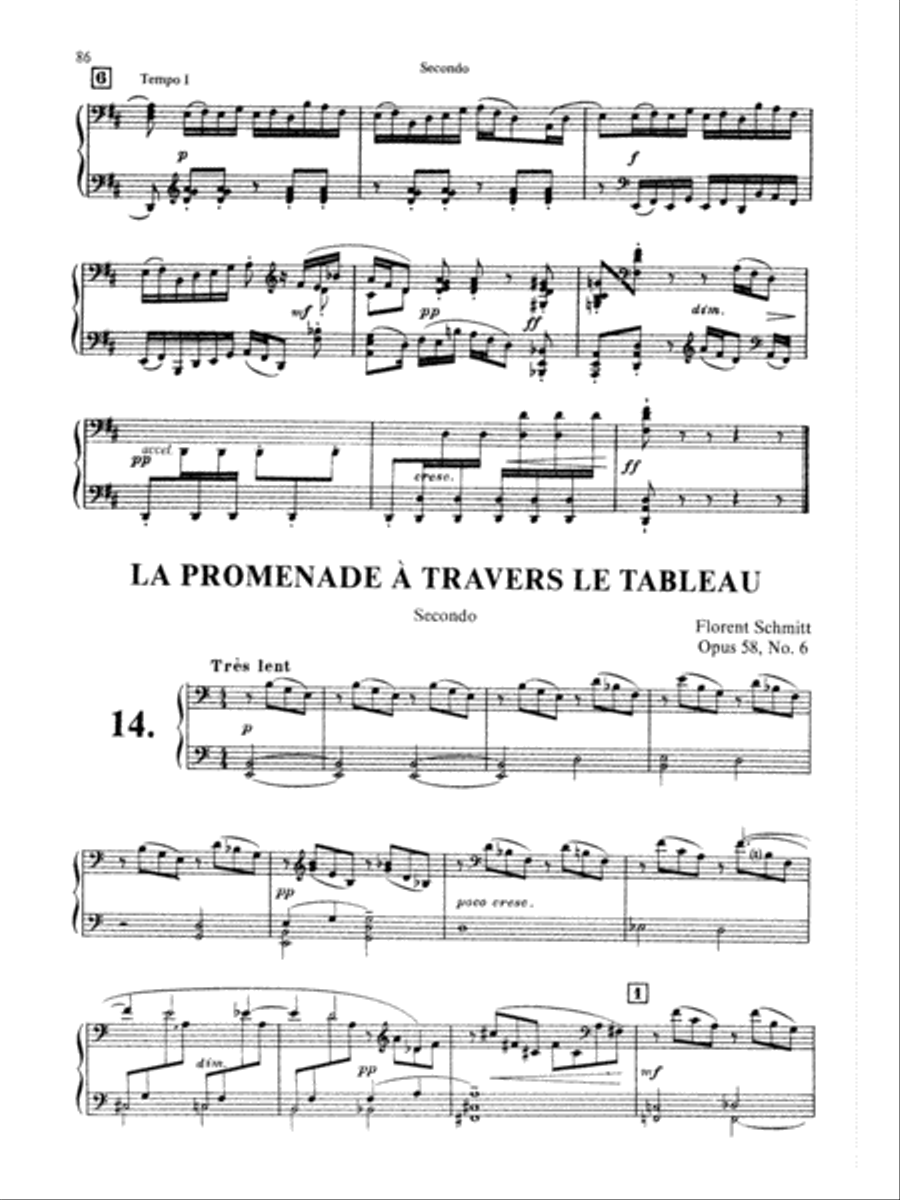 Schmitt: Album of Piano Duets, Volume II Piano Duet scores gallery preview page 1