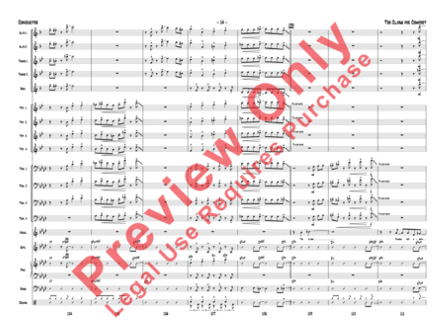 Too Close for Comfort Jazz Ensemble scores gallery preview page 17