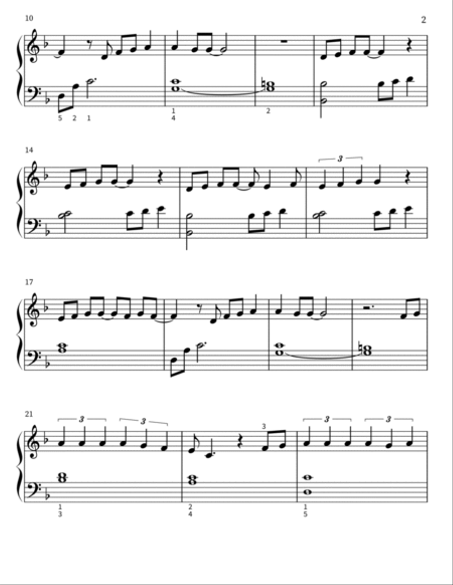 Part Of Your World Part Of Your World Piano Solo scores gallery preview page 2