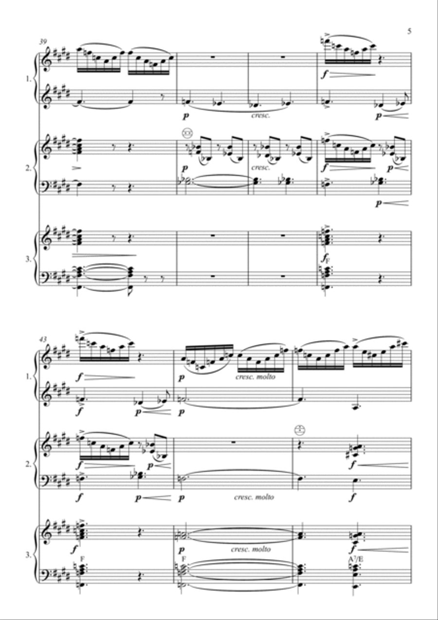 E. Grieg: Morning Mood / Morgenstemning (Accordion Trio) Chamber Music scores gallery preview page 5