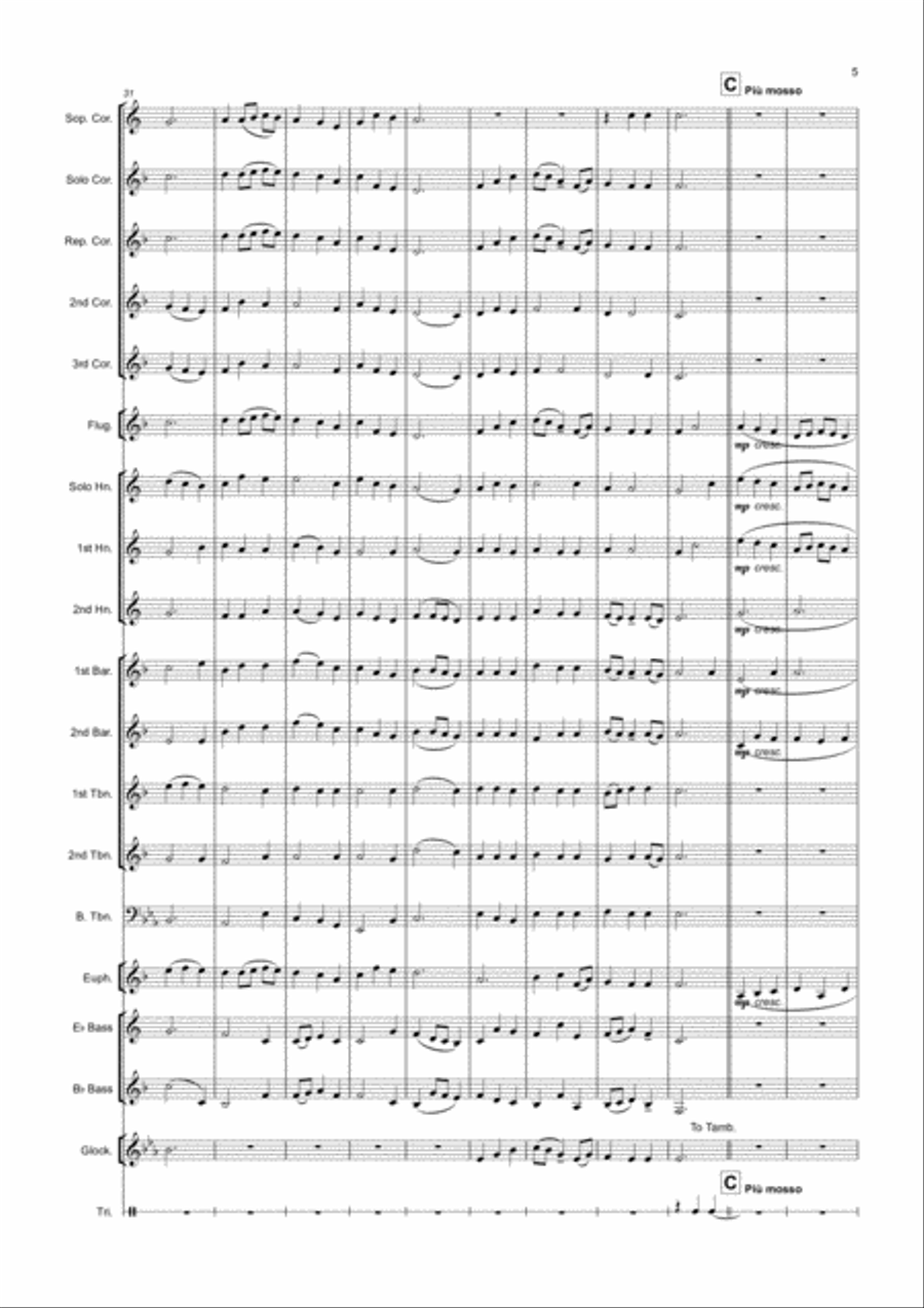Be Thou My Vision Brass Ensemble scores gallery preview page 5