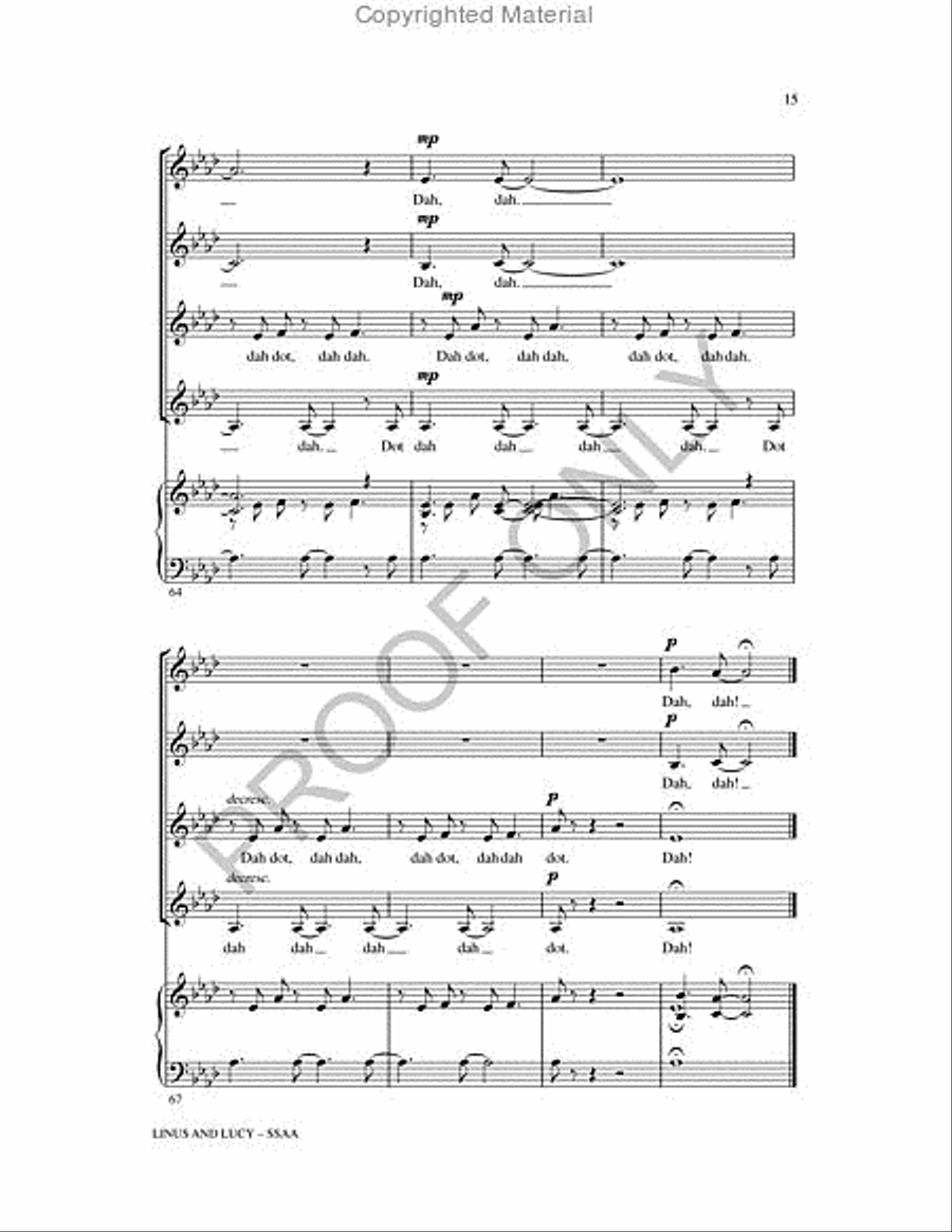 Linus and Lucy Linus and Lucy SSAA scores gallery preview page 14