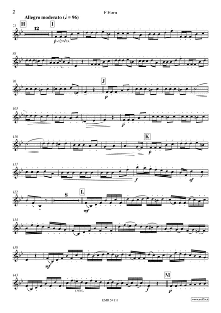 Prelude, Theme and Variations Horn scores gallery preview page 3