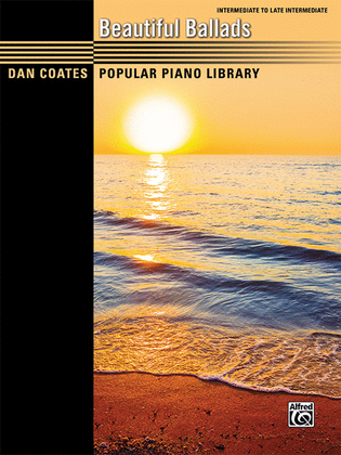 Book cover for Dan Coates Popular Piano Library -- Beautiful Ballads