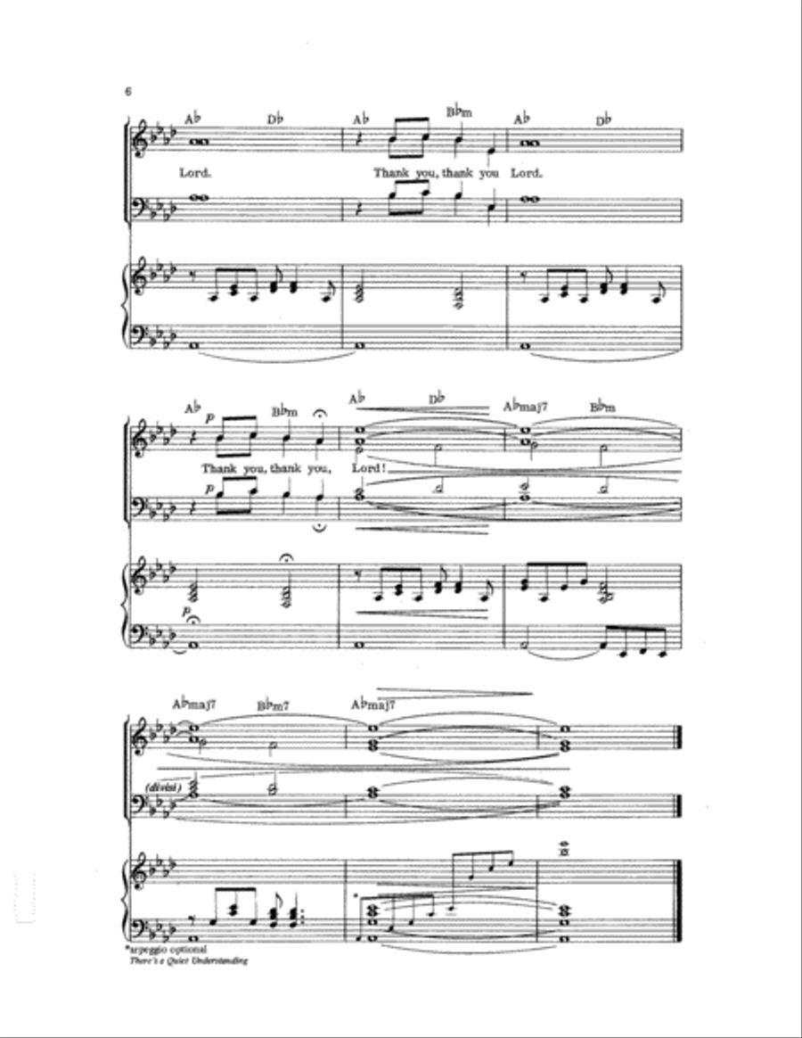 There's a Quiet Understanding Choir scores gallery preview page 6