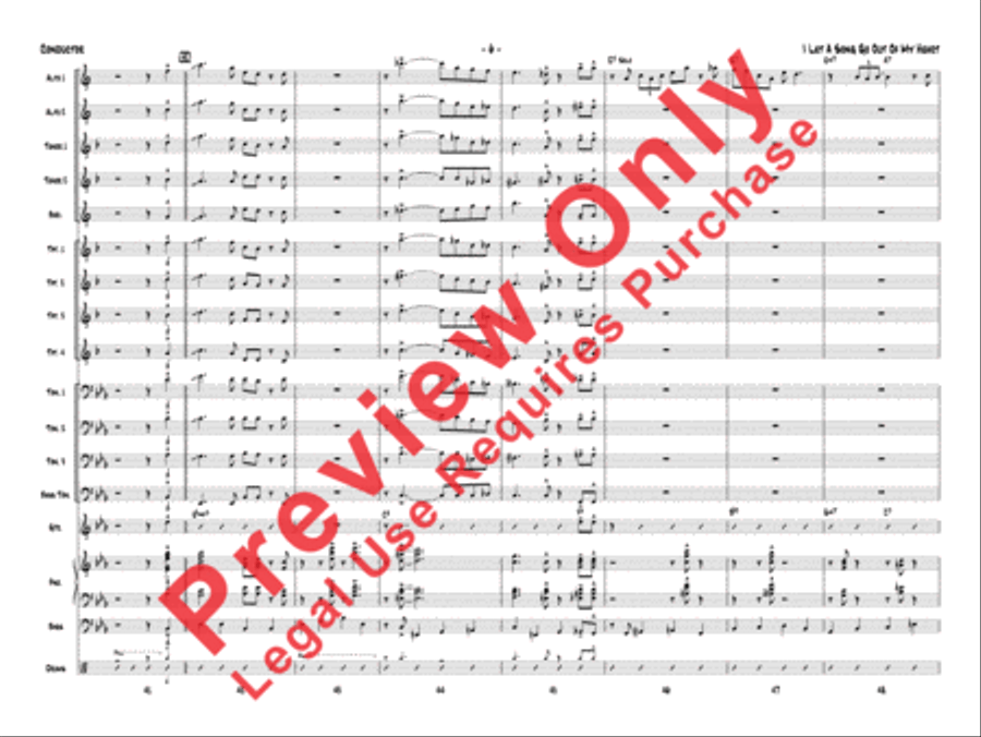 I Let a Song Go Out of My Heart Jazz Ensemble scores gallery preview page 25