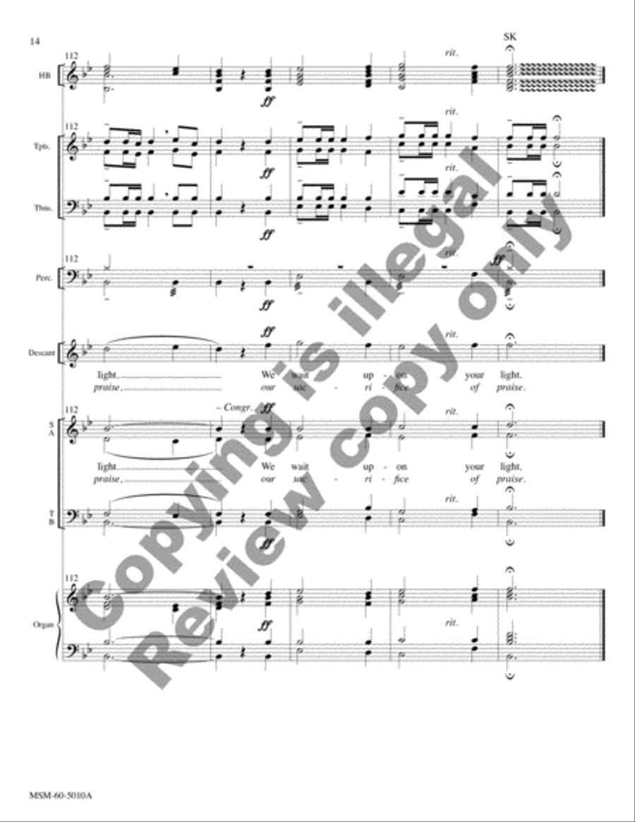 O Spirit All-Embracing (Full Score) Choir scores gallery preview page 17