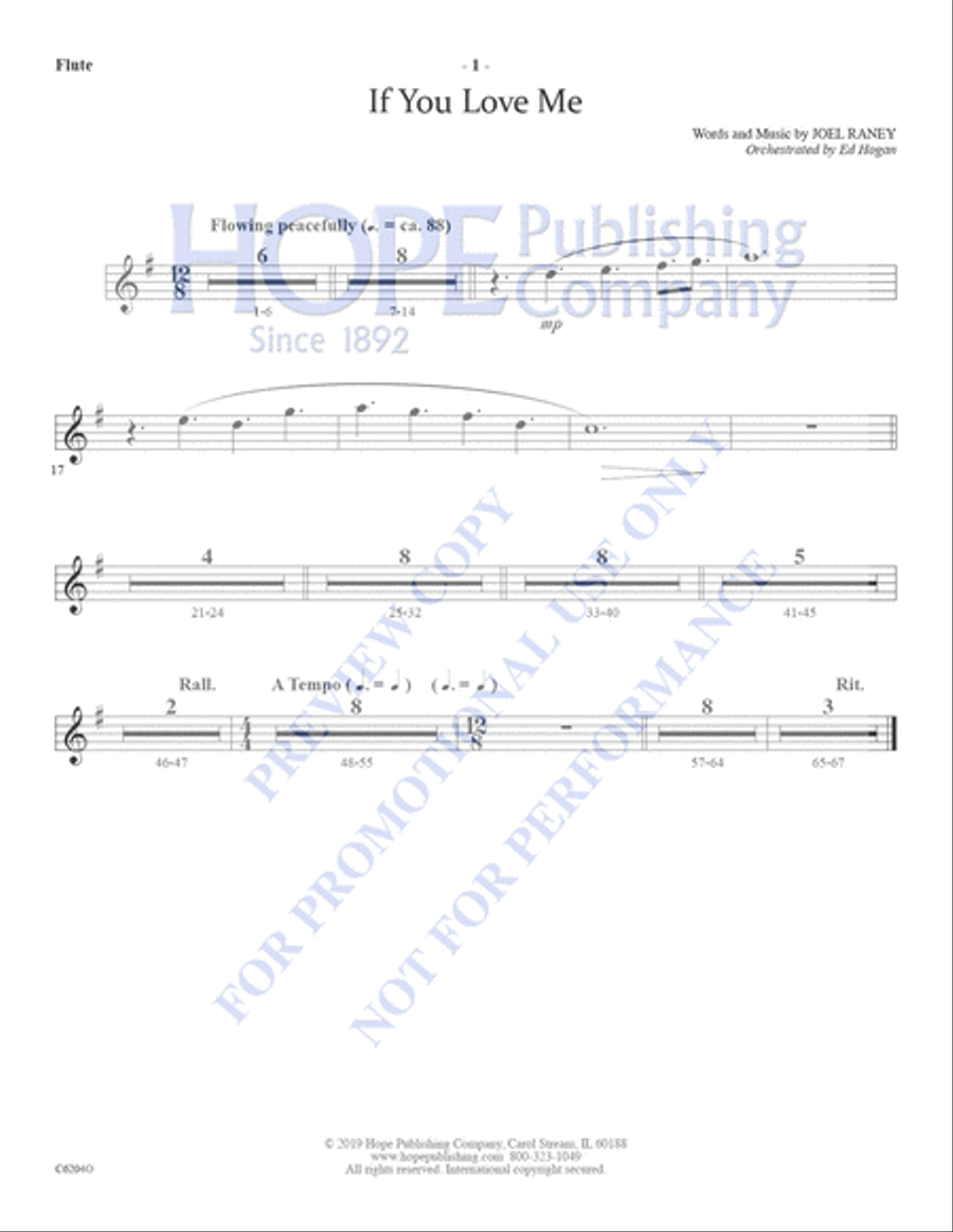 If You Love Me If You Love Me Choir scores gallery preview page 18