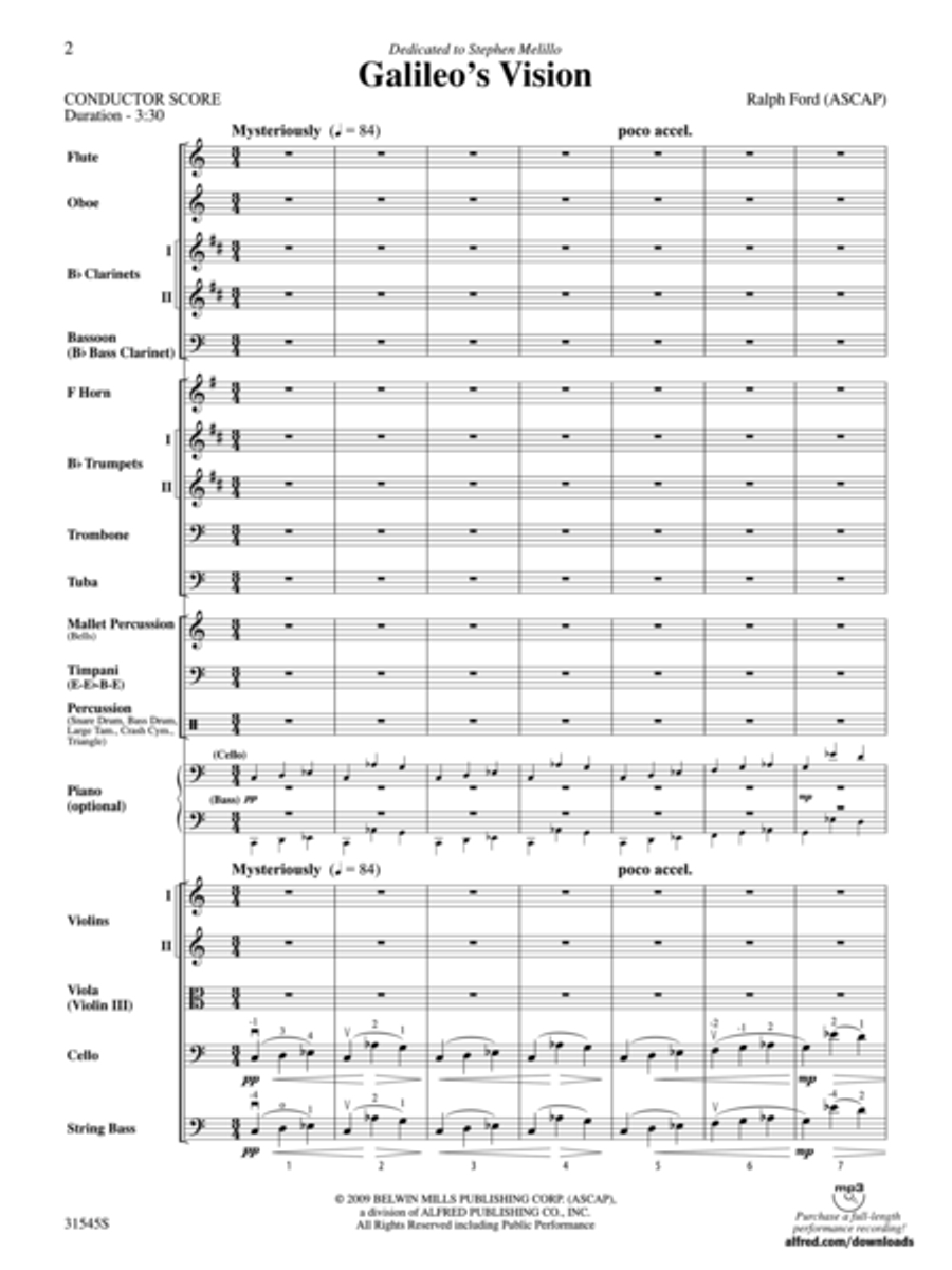 Galileo's Vision Galileo's Vision Full Orchestra scores gallery preview page 2